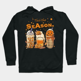 Tis The Season Pumpkin Spice Latte Halloween Herbst Kaffee Hoodie